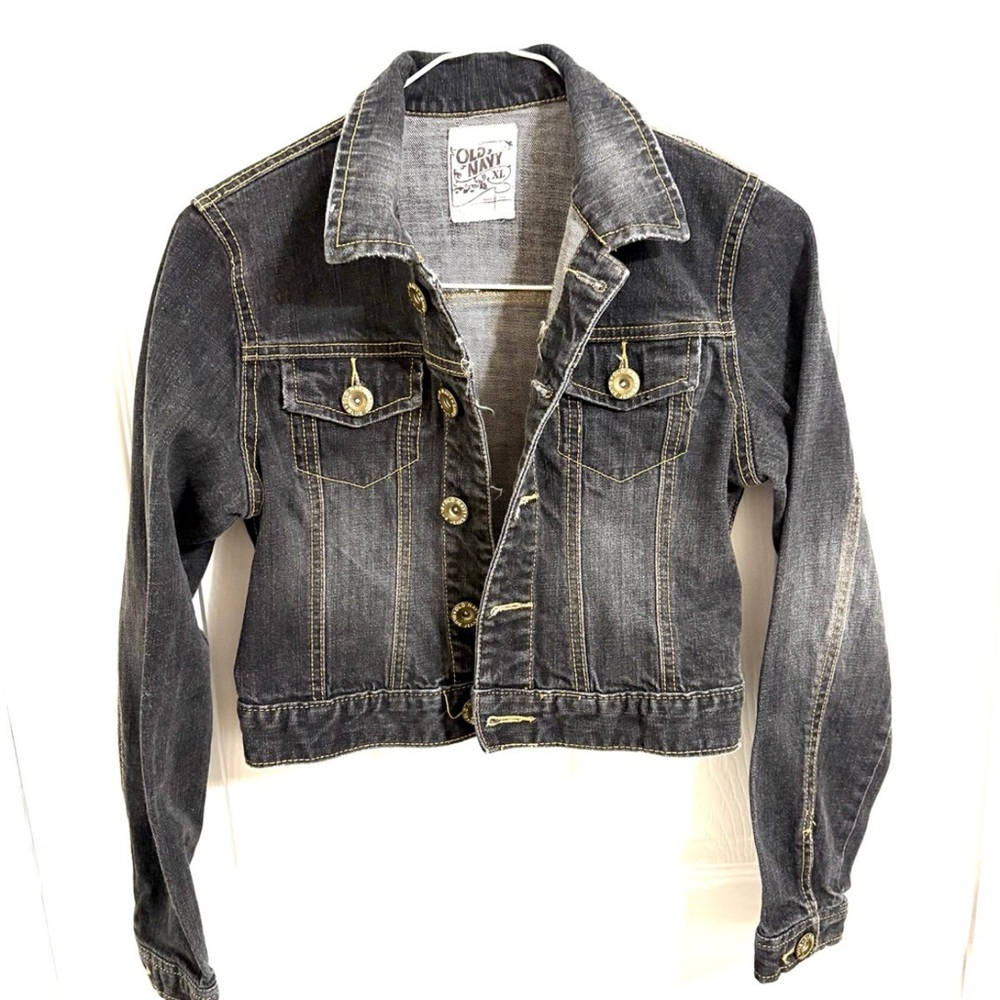Old Navy Gray Denim Jacket